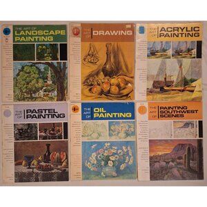 Vintage Art Grumbacher Instruction Book Lot Watercolor Pastel Landscape Painting